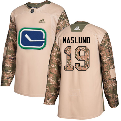 Adidas Canucks #19 Markus Naslund Camo Authentic Veterans Day Stitched NHL Jersey